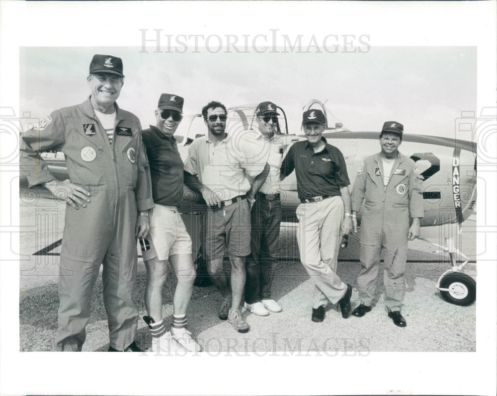 1991 St Petersburg, Florida Lima Lima Acrobatic Flying Crew Press Photo - Historic Images