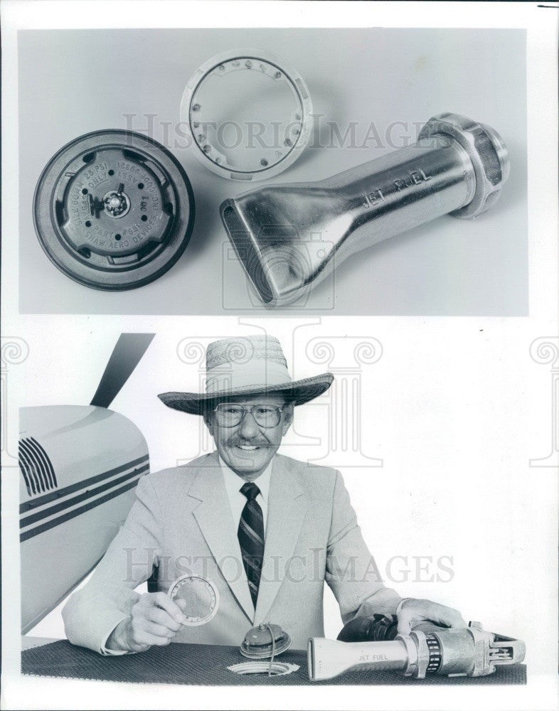 1984 General Aviation Manufacturers Assn Jet Fuel Nozzle &amp; Adapter Press Photo - Historic Images