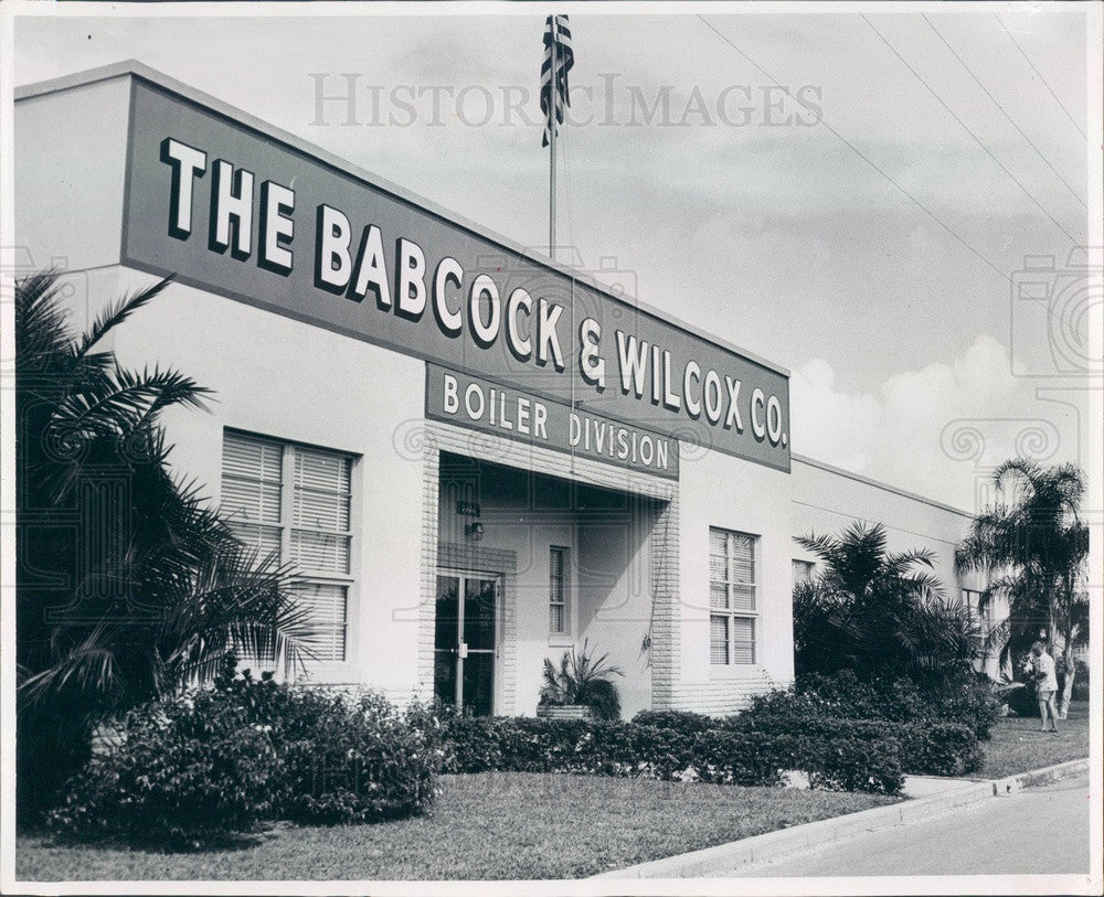 1966 St Petersburg, Florida Babcock &amp; Wilcox Co Engineering Div Press Photo - Historic Images