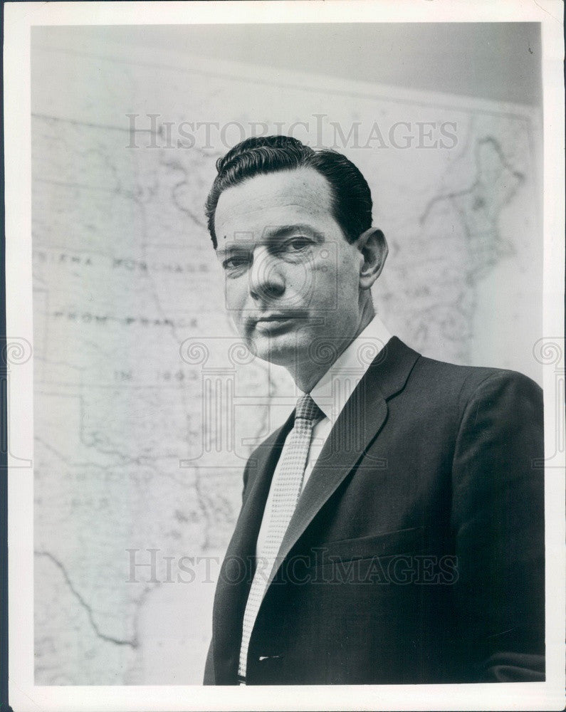 1968 TV News Anchorman David Brinkley Press Photo - Historic Images