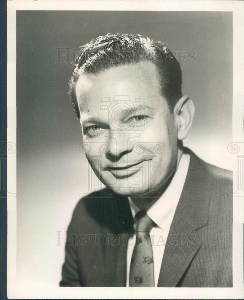 1964 TV News Anchorman David Brinkley Press Photo - Historic Images