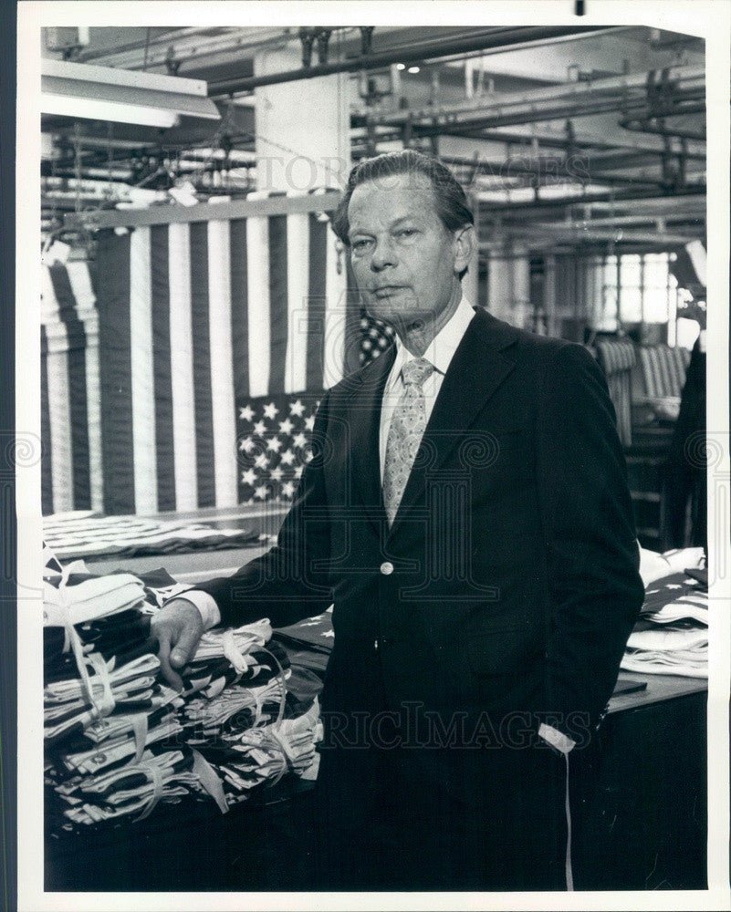 1975 TV News Anchorman David Brinkley Press Photo - Historic Images