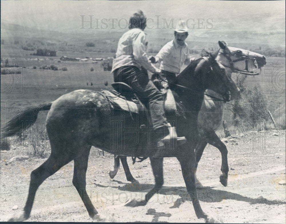 1974 Montrose, Colorado Pony Express Re-enactment Press Photo - Historic Images