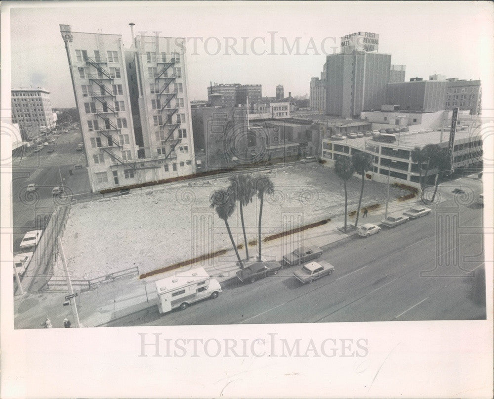 1969 St Petersburg, FL Old Florida Theater Site, 1st Ave S & 5th St Press Photo - Historic Images