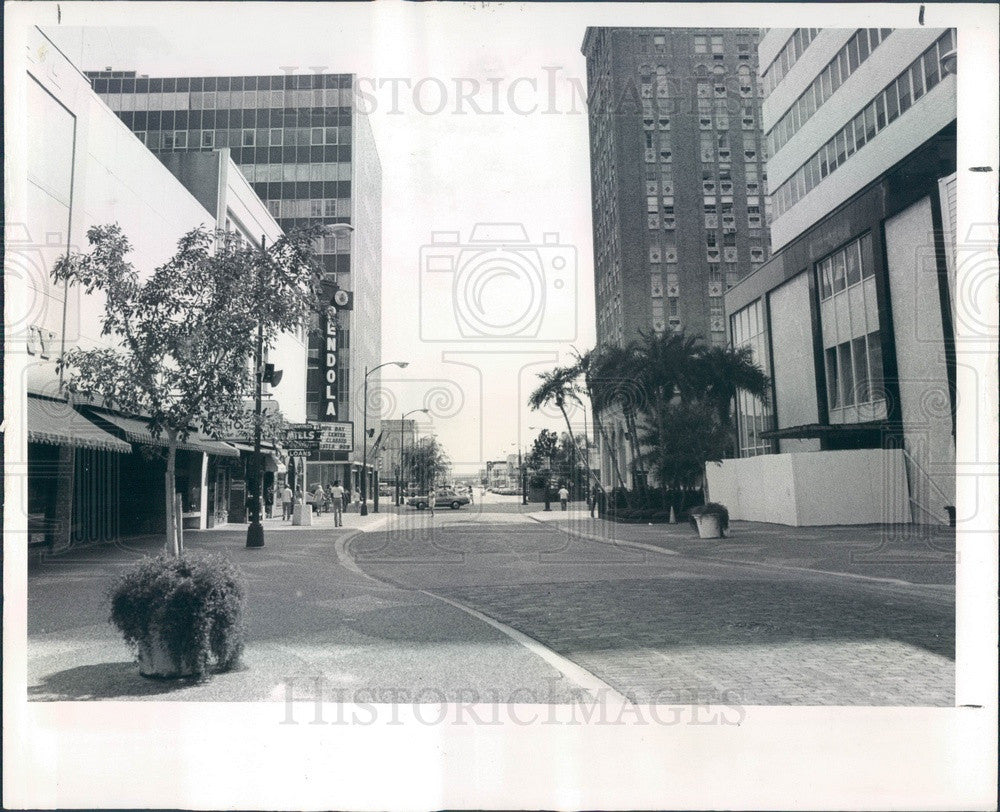 1975 St Petersburg, Florida Franklin Street Mall Press Photo - Historic Images