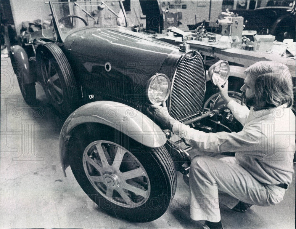 1970 Bugatti Type 43 Racing Automobile Press Photo - Historic Images
