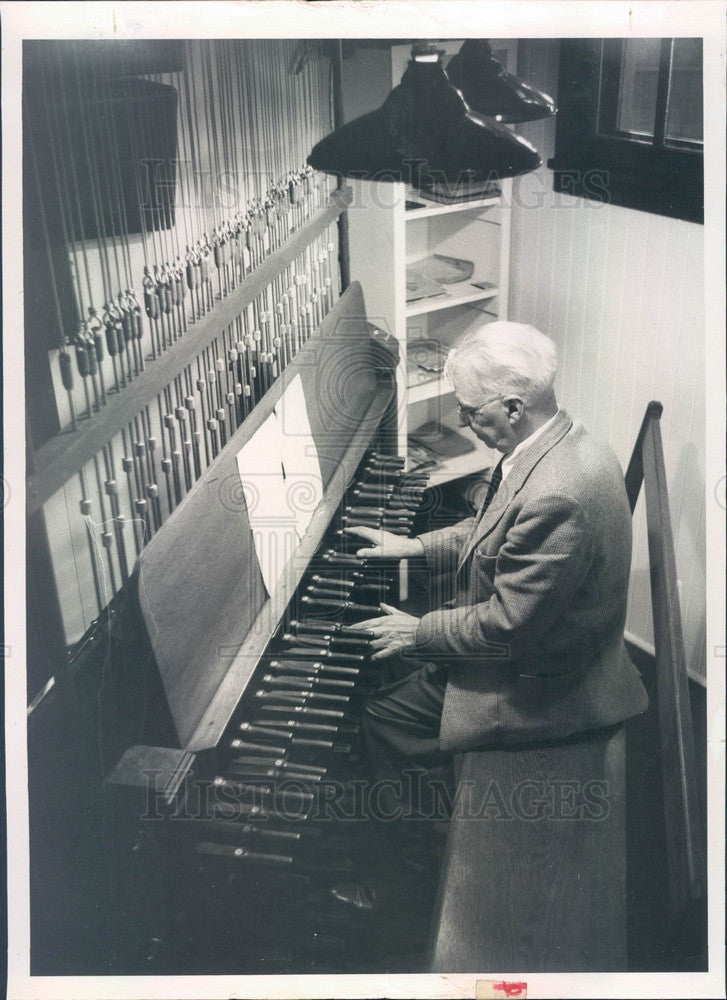 1958 Lake Wales, Florida Bok Singing Tower Carillon Anton Brees Press Photo - Historic Images