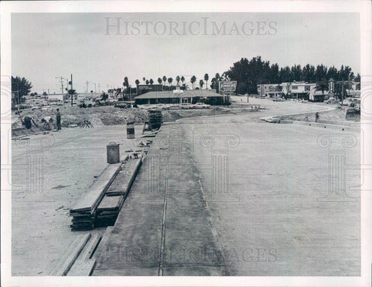 1960 Clearwater, Florida Marianne St/Mandalay Ave Construction Press Photo - Historic Images