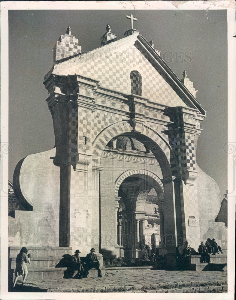1949 Copacabana, Bolivia Colonial Church, Begun in 1668 Press Photo - Historic Images