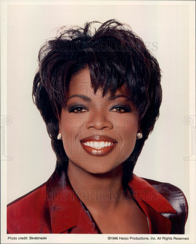 1996 American Media Proprietor/Host/Actress/Producer Oprah Winfrey Press Photo - Historic Images