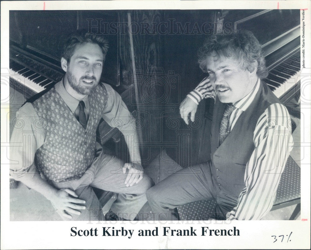 1997 Music Duo Scott Kirby &amp; Frank French Press Photo - Historic Images