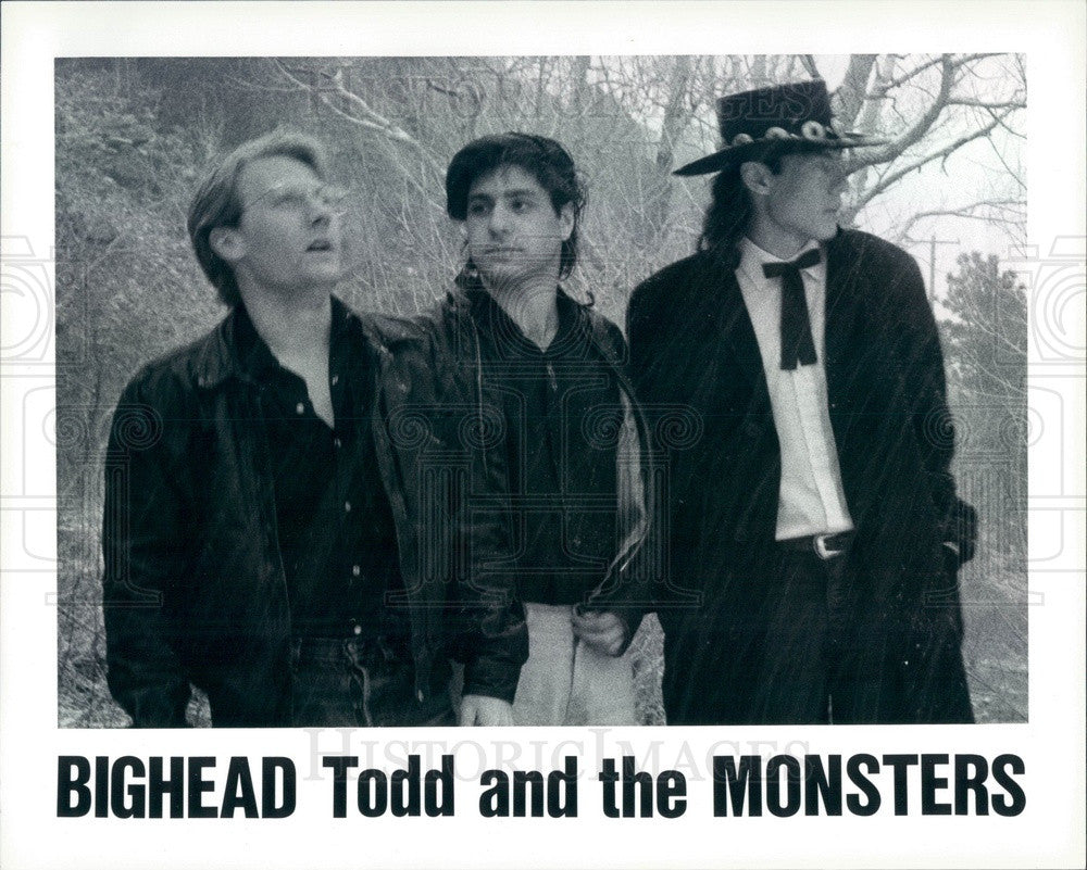 1989 American Rock Band Bighead Todd &amp; the Monsters Press Photo - Historic Images