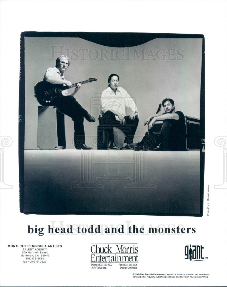 2000 American Rock Band Bighead Todd &amp; the Monsters Press Photo - Historic Images