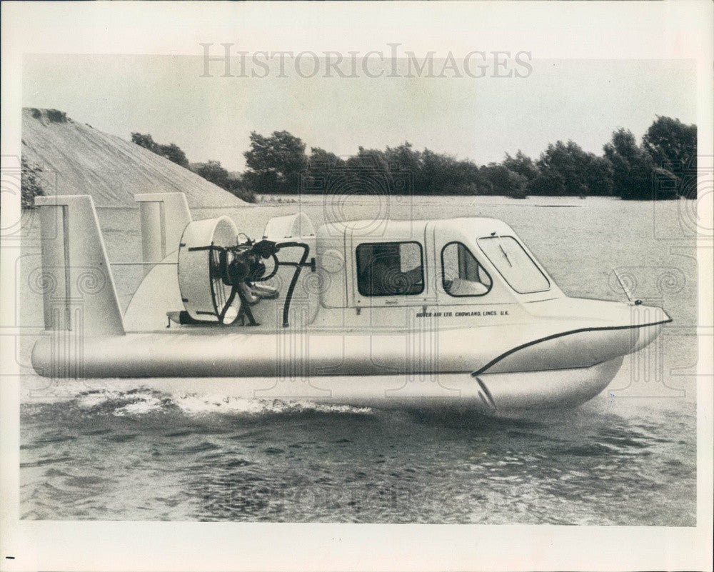 1969 British Air-Cushion Boat Hoverhawk Press Photo - Historic Images