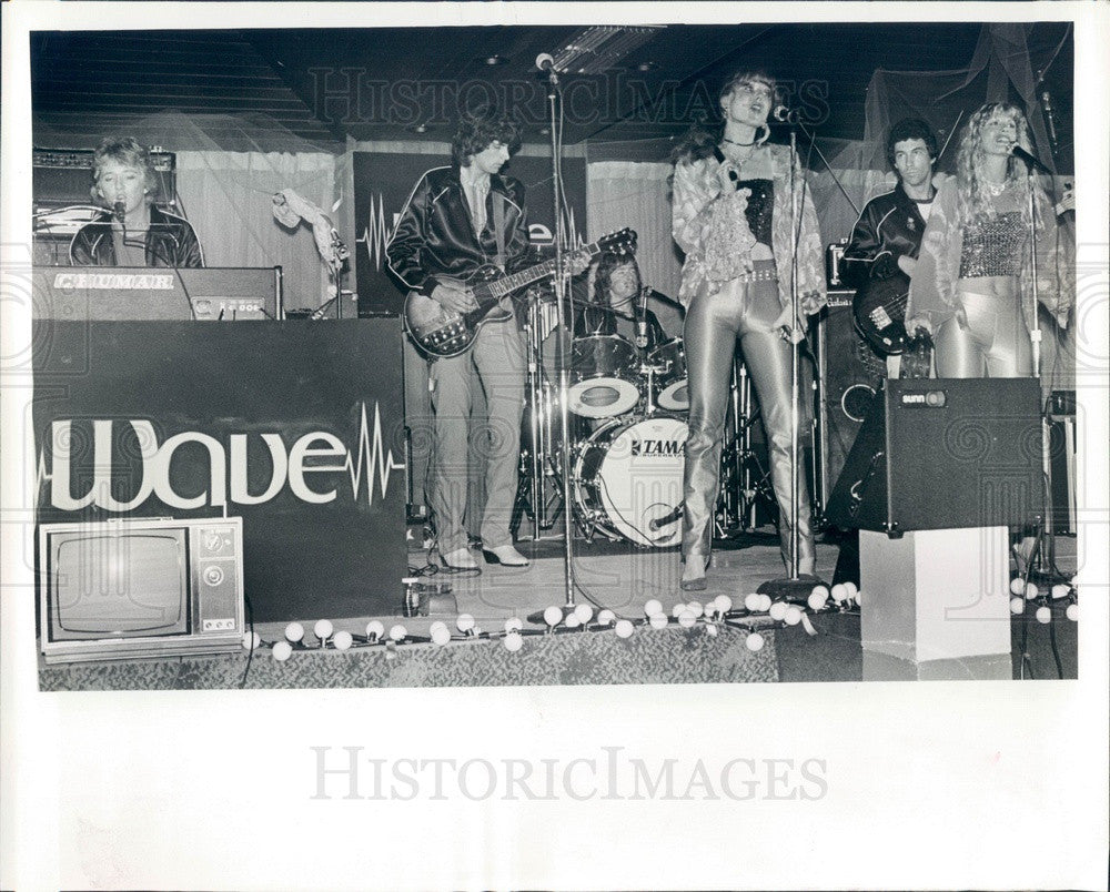 1980 Clearwater FL Band Wave, Jeff Reeder, Jay Libido, Dennis Cannon Press Photo - Historic Images