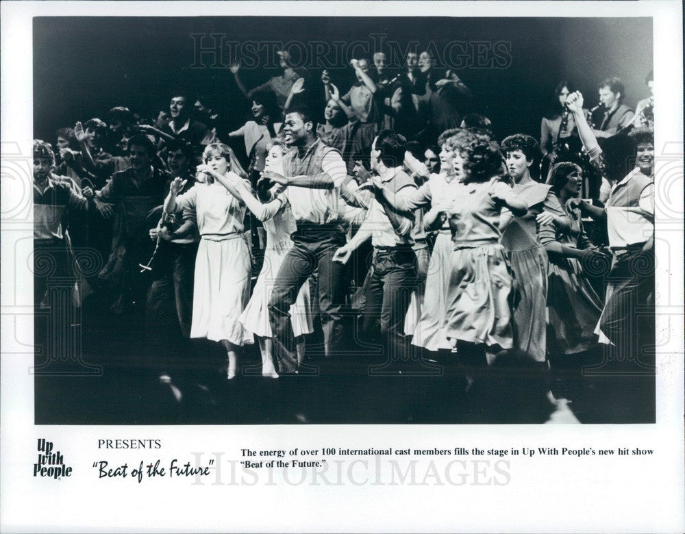 1986 Entertainers, Up With People Show Cast Press Photo - Historic Images