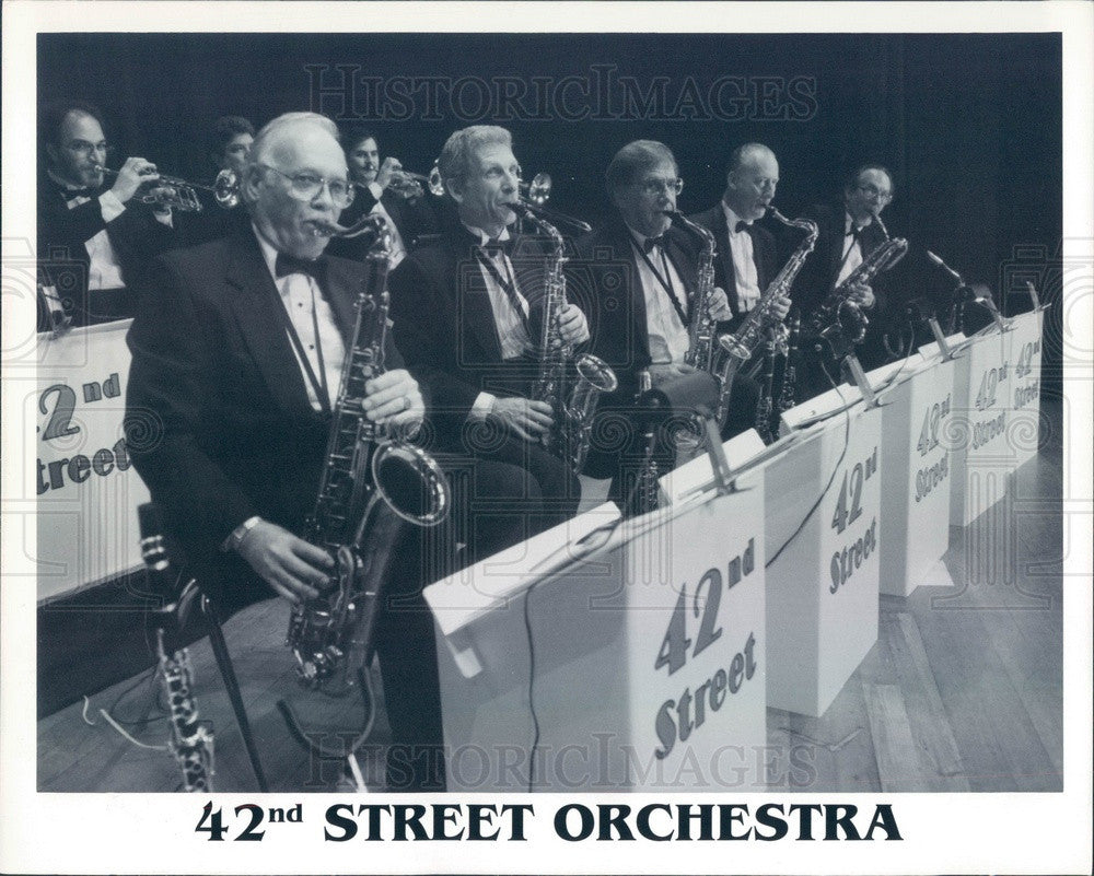 1996 Big Band Musicians 42nd Street Orchestra Press Photo - Historic Images