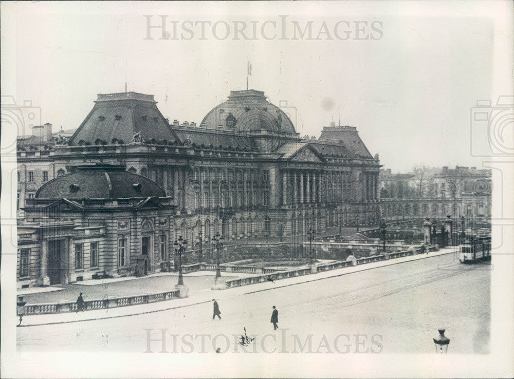 1929 Brussels, Belgium Royal Palace of King Albert Press Photo - Historic Images