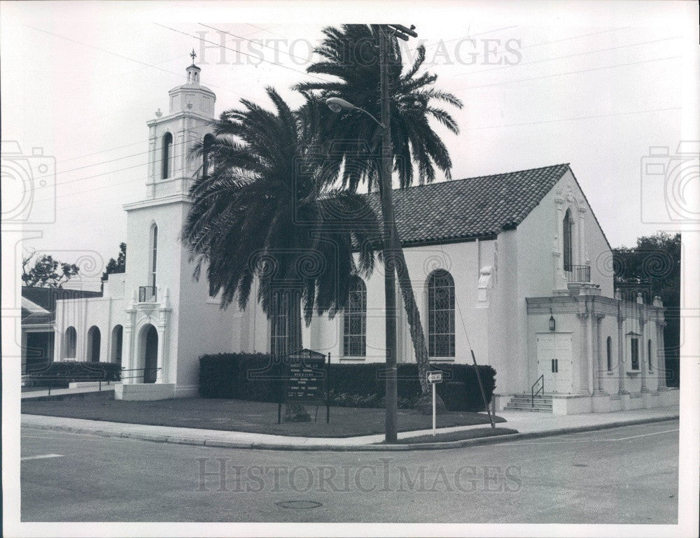 1968 Dunedin, Florida First Presbyterian Church Press Photo - Historic Images