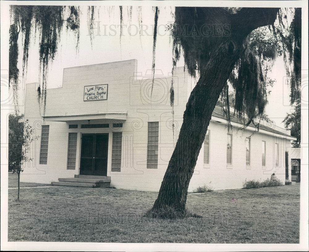 1957 Largo, Florida Lone Pilgrim Primitive Baptist Church Press Photo - Historic Images