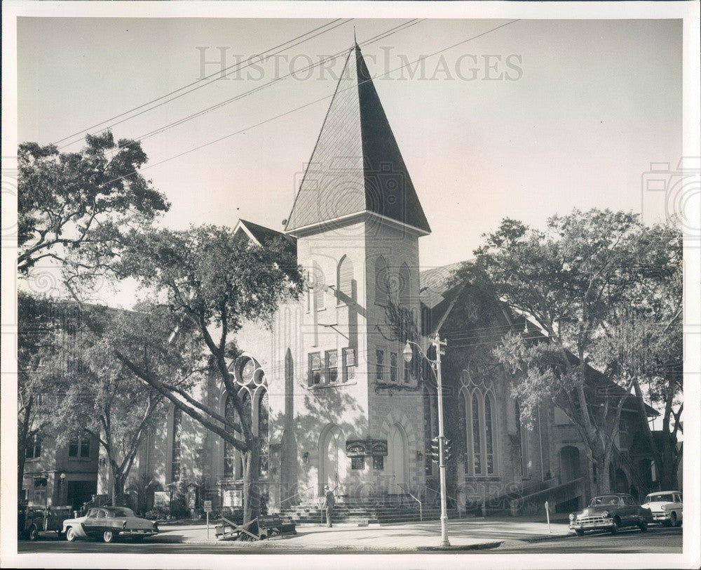 1957 St Petersburg, Florida First Congregational Church Press Photo - Historic Images