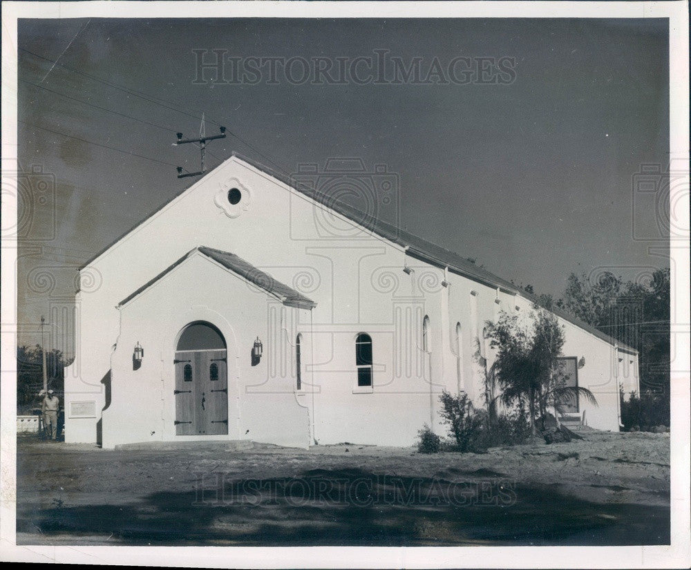 1950 Tarpon Springs, Florida Methodist Church Press Photo - Historic Images