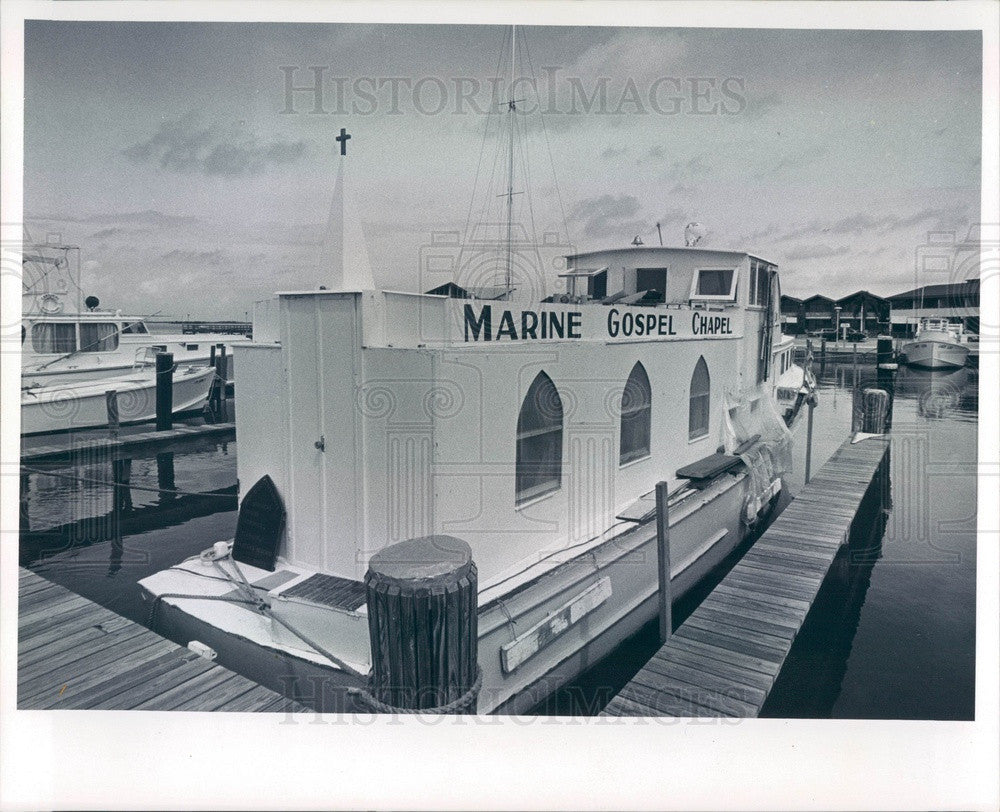 1966 Dunedin, Florida Marine Gospel Chapel Press Photo - Historic Images
