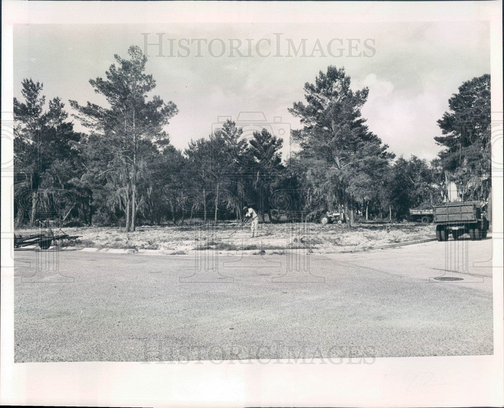 1964 St Petersburg, Florida Grace Bible Church Site Press Photo - Historic Images