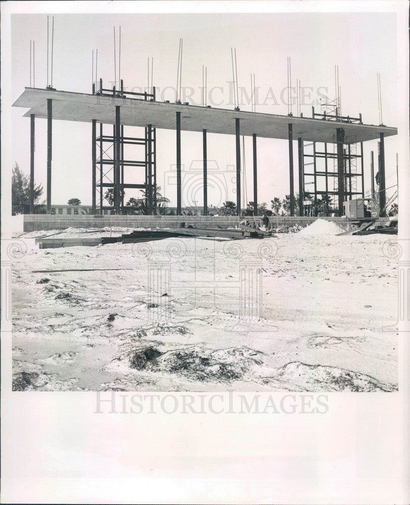 1957 St Petersburg, Florida Redington Reef Construction Press Photo - Historic Images