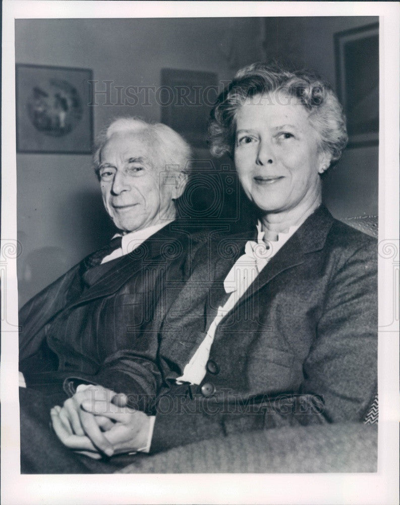 1960 British Philosopher Bertrand Russell Leader of Committee of 100 Press Photo - Historic Images