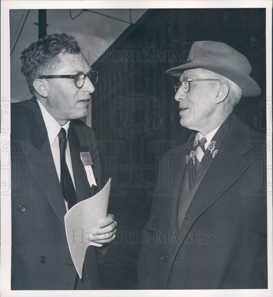 1952 Presbyterian USA Moderator Dr. Herman Morse, Dr. Ronal Bridges Press Photo - Historic Images