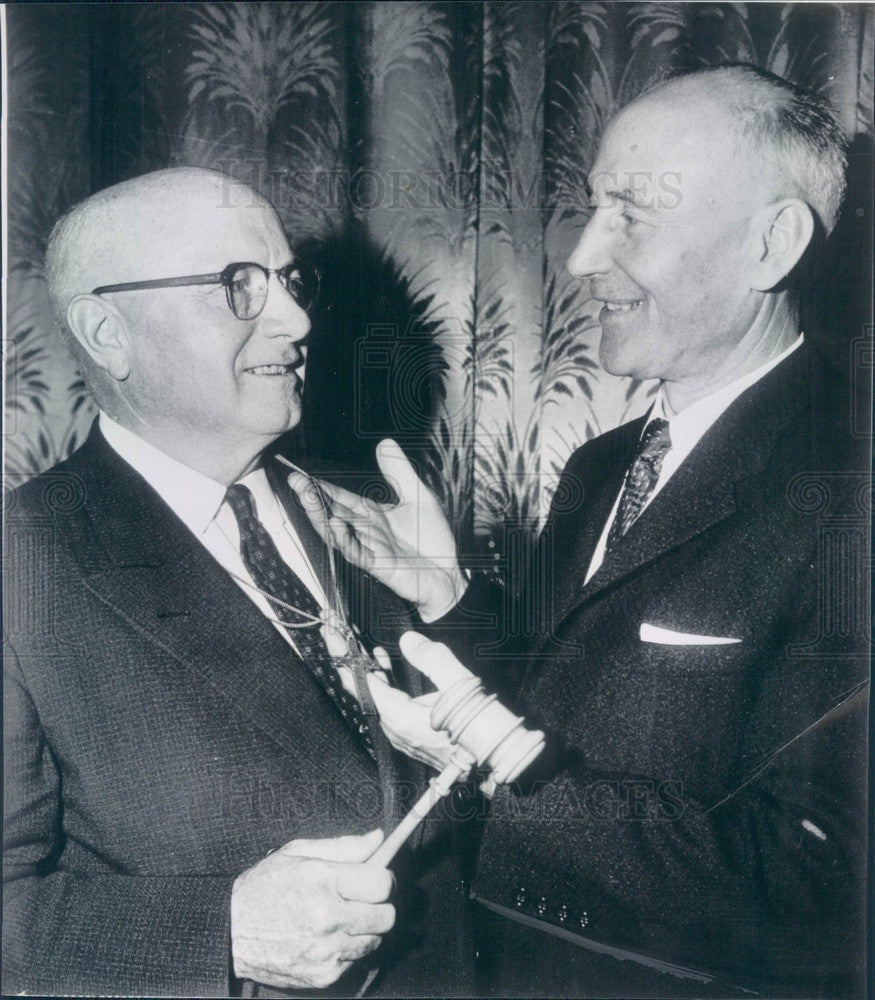 1956 Presbyterian USA Moderators David Proffitt &amp; Dr. Paul Wright Press Photo - Historic Images