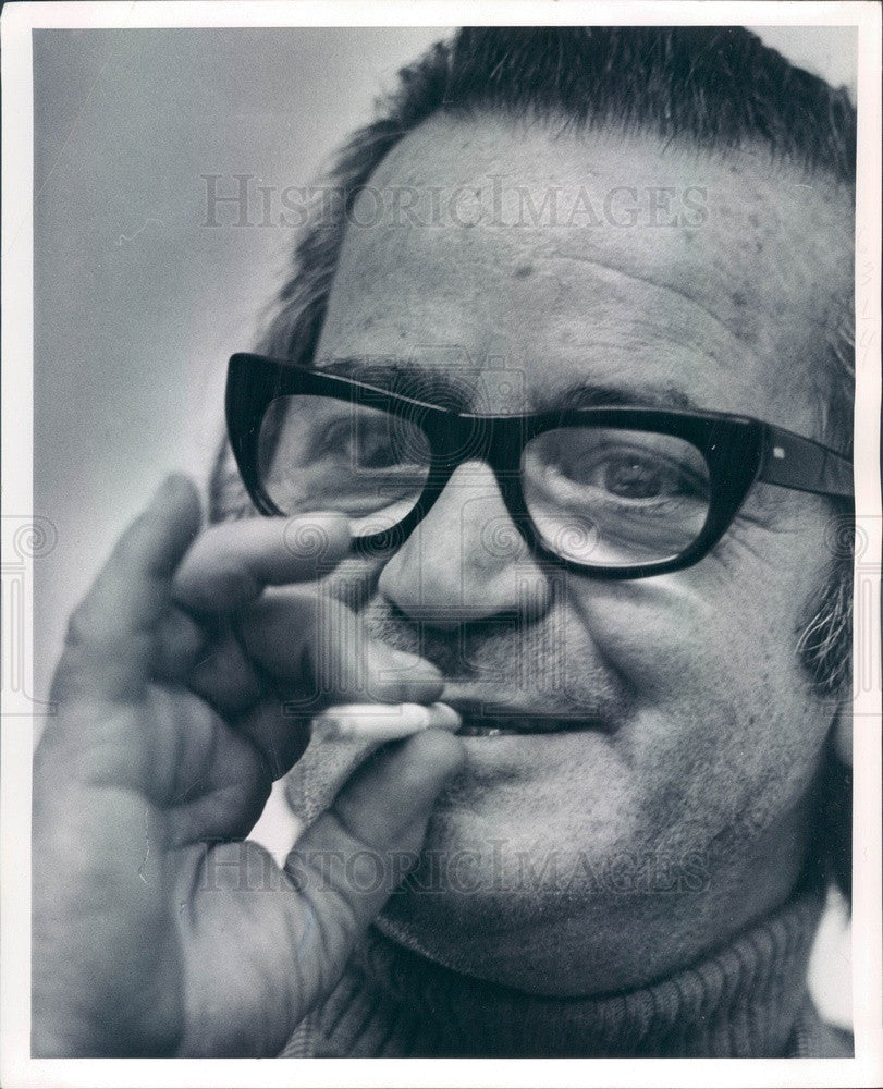 1969 American Comedian & Actor Professor Irwin Corey Press Photo - Historic Images