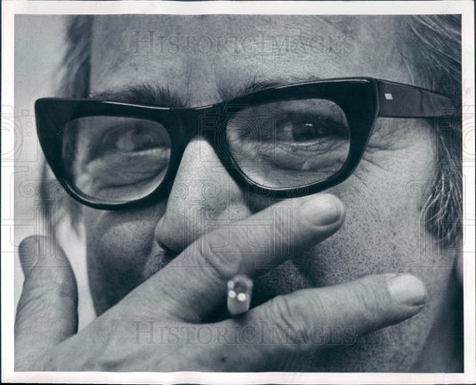 1969 American Comedian & Actor Professor Irwin Corey Press Photo - Historic Images