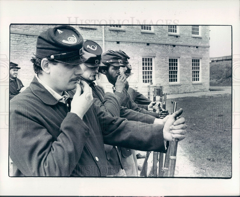 1979 Detroit, Michigan Fort Wayne Museum Troops Press Photo - Historic Images