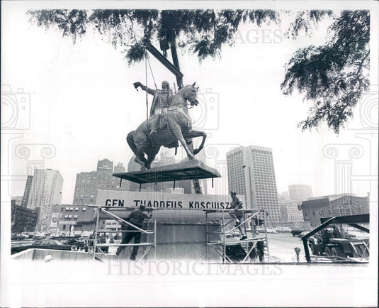 1978 Detroit, Michigan General Thaddeus Kosciuszka Monument Press Photo - Historic Images