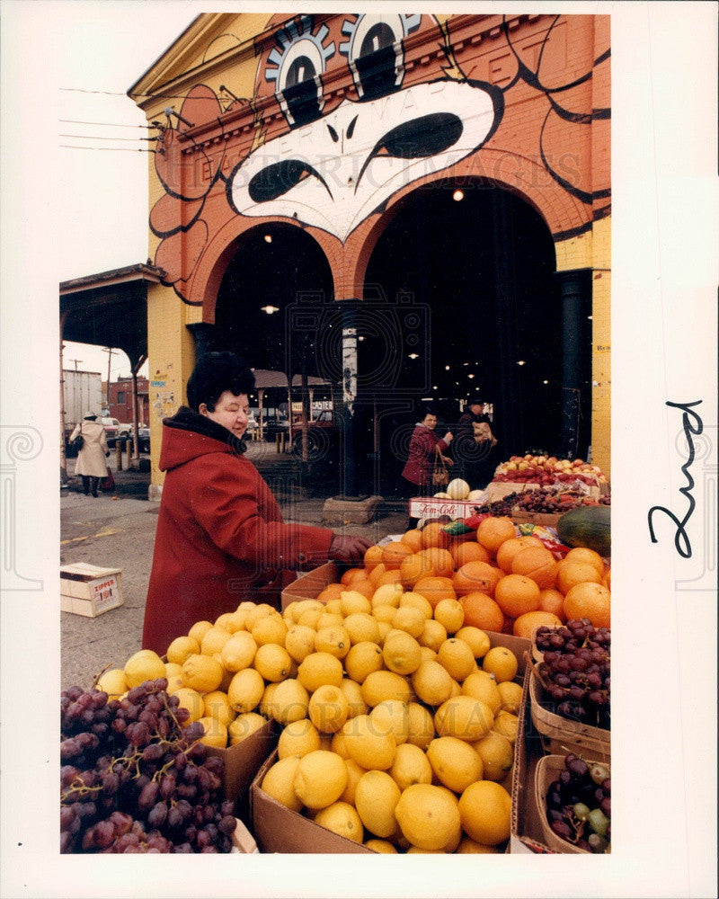 1986 Detroit, Michigan Eastern Market Press Photo - Historic Images