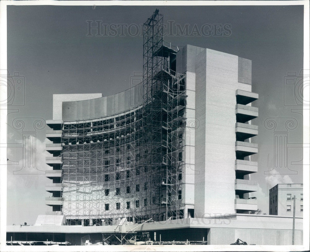 1971 Wyandotte, Michigan Hospital Construction Press Photo - Historic Images