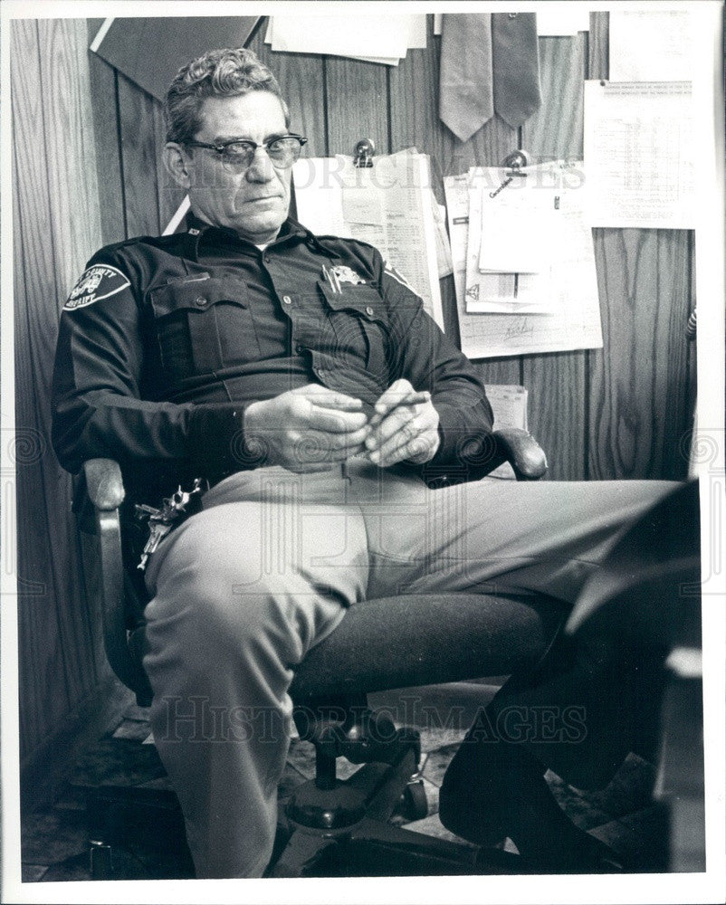 1988 Bent County, Colorado Sheriff Darrell Emrie Press Photo - Historic Images