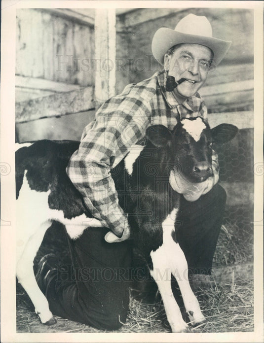 1962 NBC News Anchorman Chet Huntley Press Photo - Historic Images