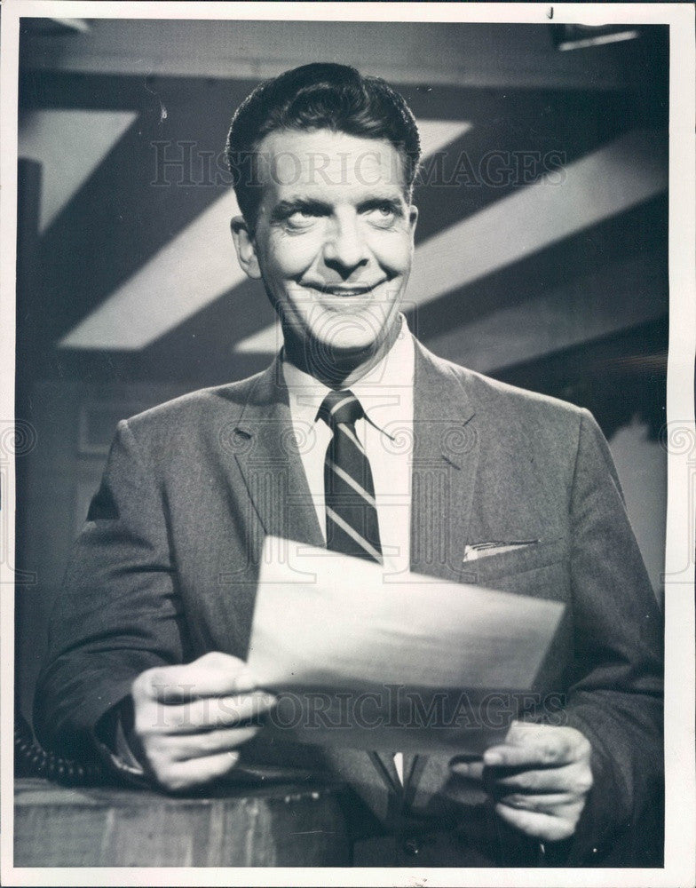 1963 NBC News Anchorman Chet Huntley Press Photo - Historic Images