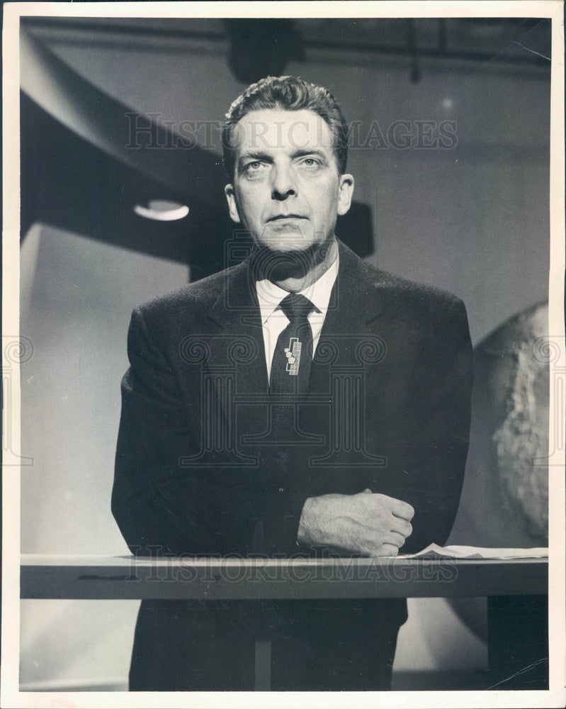 1962 NBC News Anchorman Chet Huntley Press Photo - Historic Images