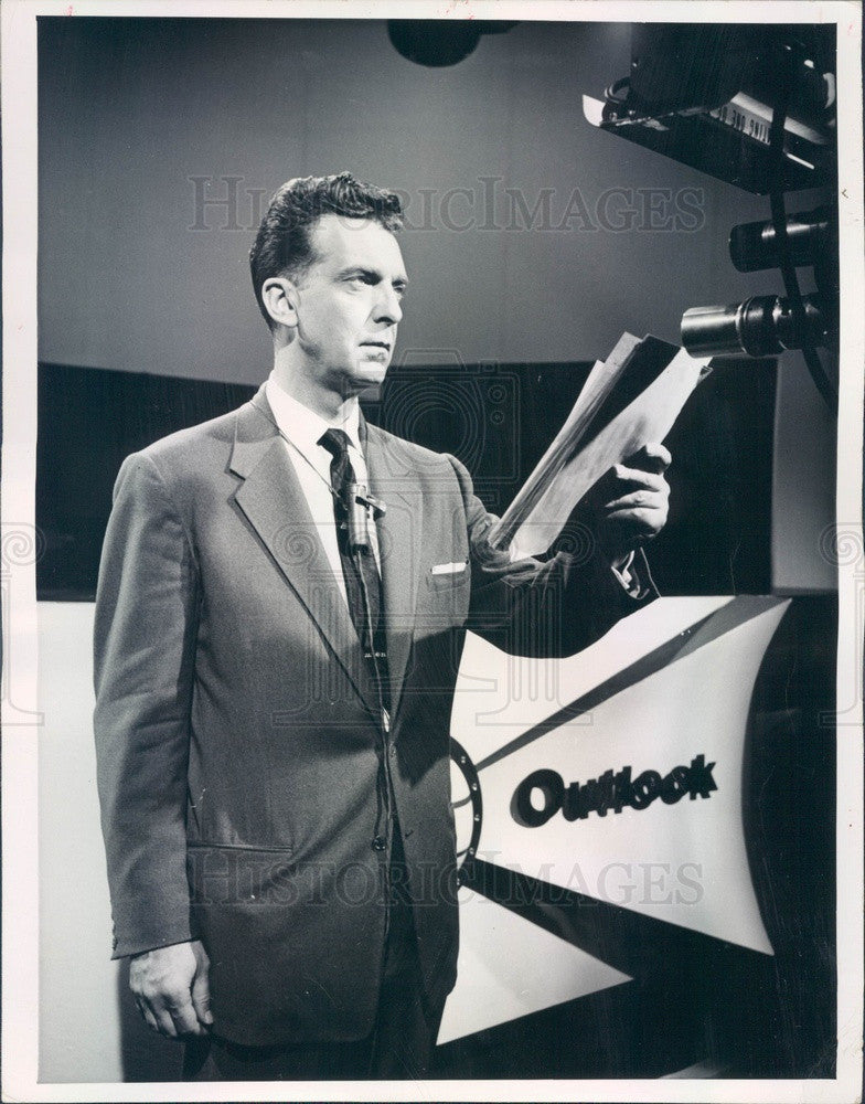 1956 NBC News Anchorman Chet Huntley Press Photo - Historic Images