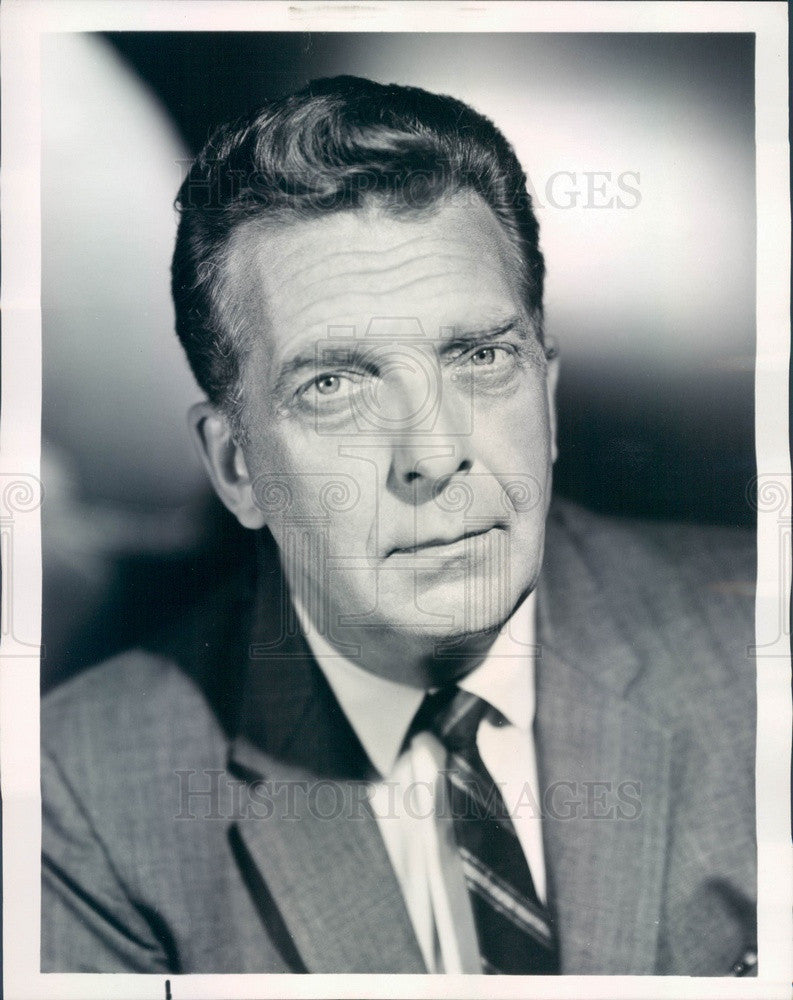 1968 NBC News Anchorman Chet Huntley Press Photo - Historic Images