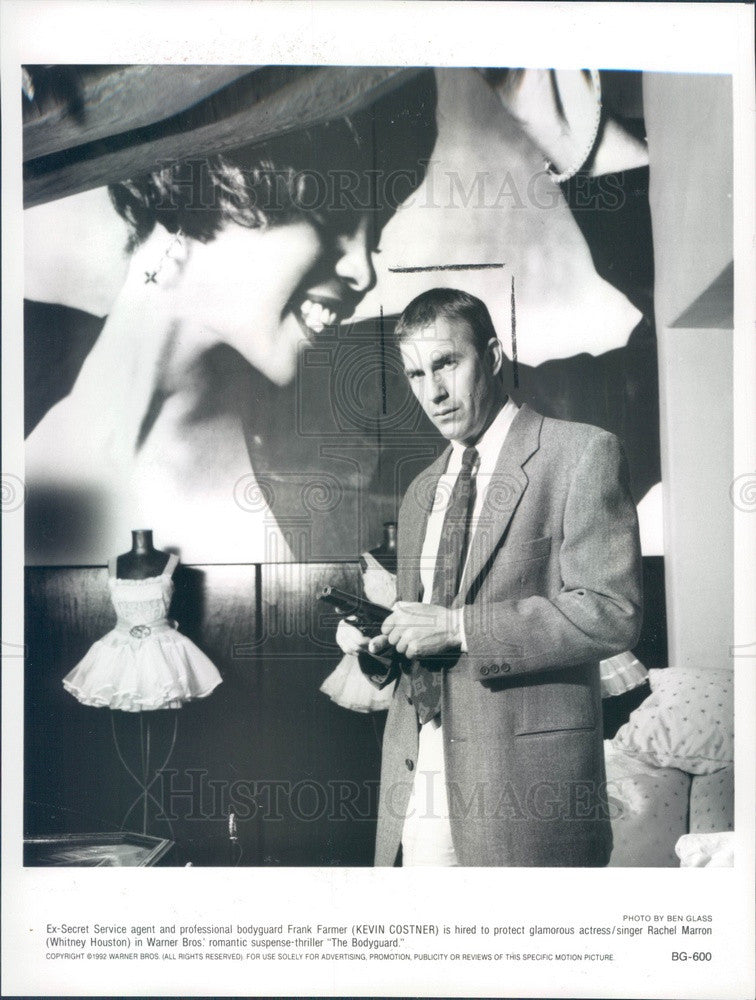 1993 American Hollywood Actor Kevin Costner in The Bodyguard Press Photo - Historic Images