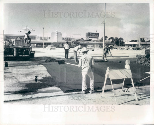1973 St Petersburg, Florida Central Plaza Shopping Center Press Photo - Historic Images