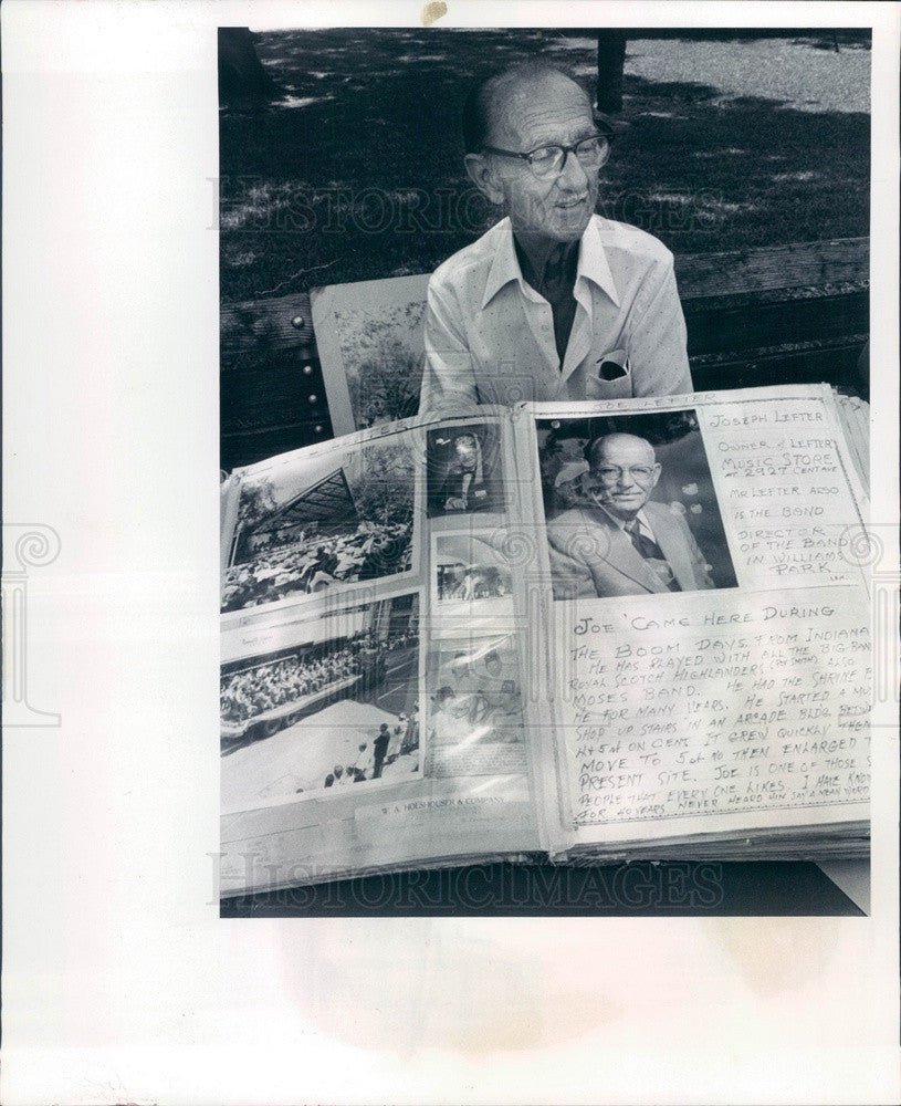 1982 St. Petersburg, Florida Historian Luther Atkins &amp; Scrapbook Press Photo - Historic Images