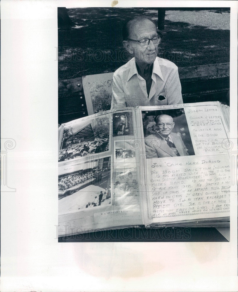 1982 St. Petersburg, Florida Historian Luther Atkins & Scrapbook Press Photo - Historic Images