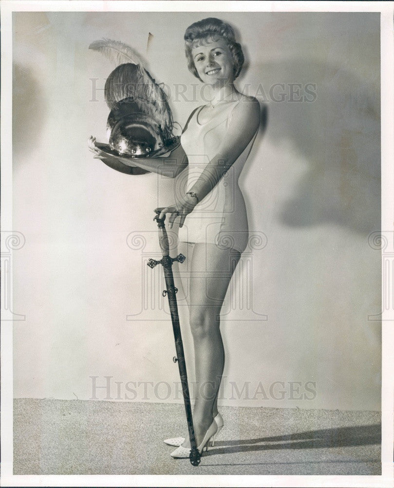 1964 Florida, De Soto Queen Candidate Nancy Atz Press Photo - Historic Images