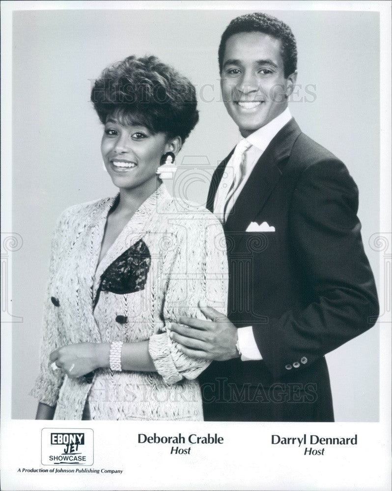 Undated Ebony/Jet TV Hosts Deborah Crable & Darryl Dennard Press Photo - Historic Images